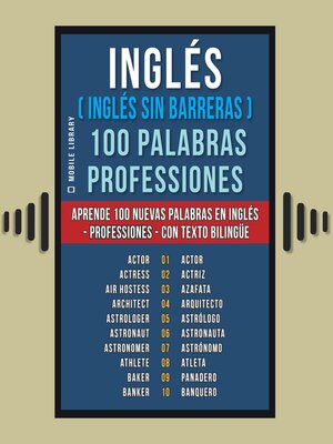 cover image of Inglés ( Inglés sin Barreras ) 100 Palabras--Professiones